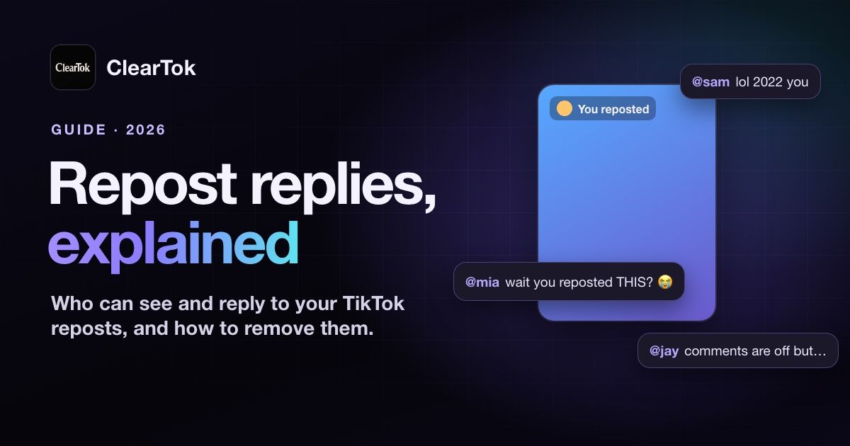 TikTok Repost Replies Explained: Who Can See and Reply (2026)