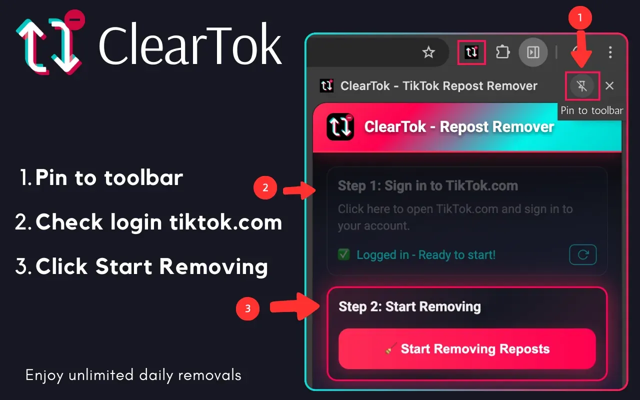 How to use ClearTok for TikTok